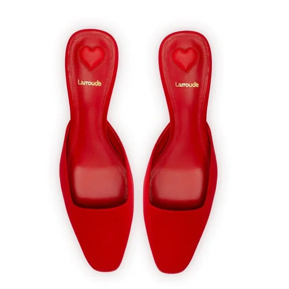 Larroude Amal Satin Mule - Picture 3 of 10